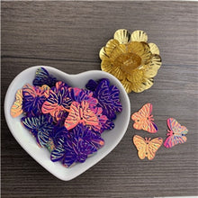 Load image into Gallery viewer, 150pcs(30g)Butterfly sequins 20mm butterfly shape beads handmade children's hair accessories DIY clothing accessories